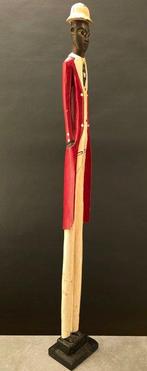 very tall Colonial Statue - Beeld - Baule - Ivoorkust, Antiek en Kunst