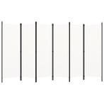 Kamerscherm 6 Panelen Wit 300cm - Retour Deal - 40% Korting, Huis en Inrichting, Verzenden, Nieuw