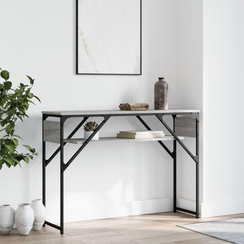 vidaXL Table console avec étagère sonoma gris 105x30x75, Maison & Meubles, Tables | Tables de salon, Neuf, Envoi