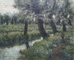 Frans Van Damme (1858-1925) - Knotwilgen in de lente -