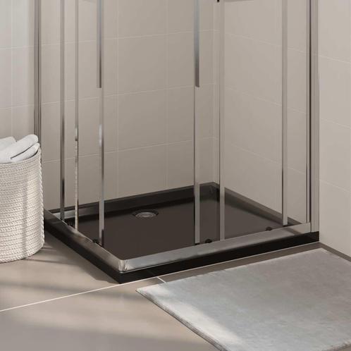 vidaXL Douchebak rechthoekig 80x90 cm ABS zwart, Doe-het-zelf en Bouw, Sanitair, Nieuw, Verzenden
