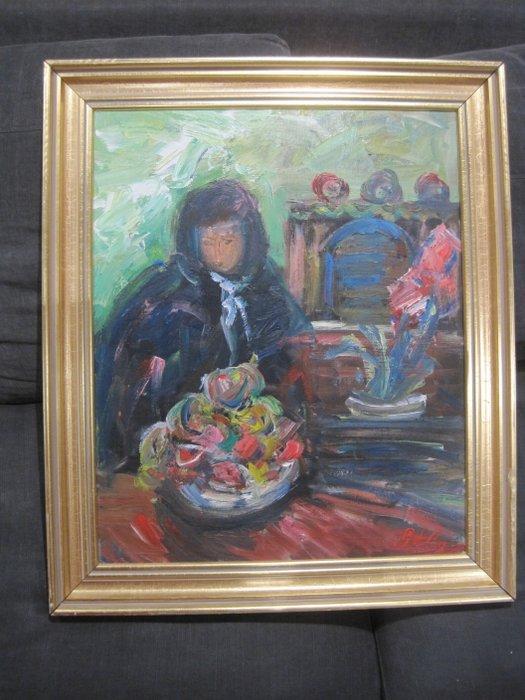 Europese school (XX) - Portrait de femme, Antiek en Kunst, Kunst | Schilderijen | Klassiek