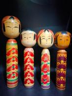 Beeldje (13) - Dertien traditionele kokeshi in verschillende, Antiek en Kunst