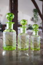 Flacons à parfum Art Déco en verre uranifère - Parfumfles