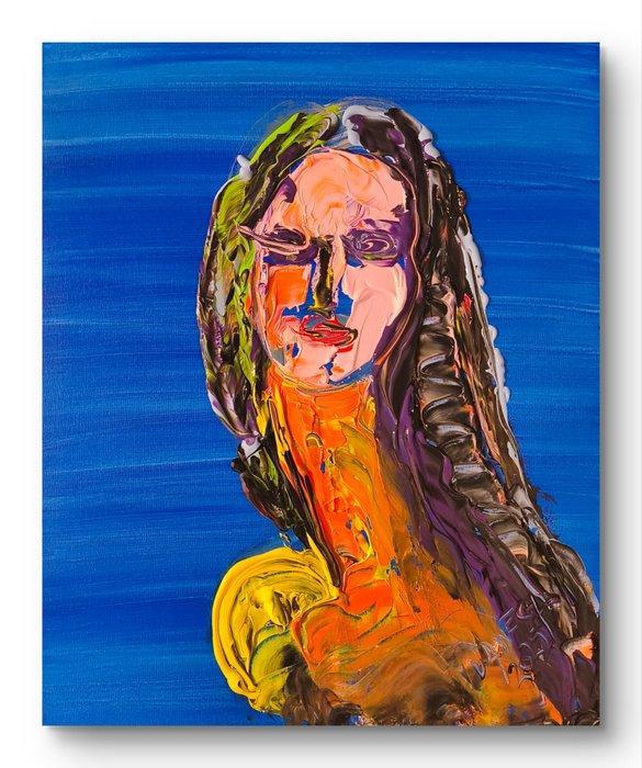 Vanecha Roudbaraki (1966) - Autoportrait - 1088, Antiek en Kunst, Kunst | Schilderijen | Modern