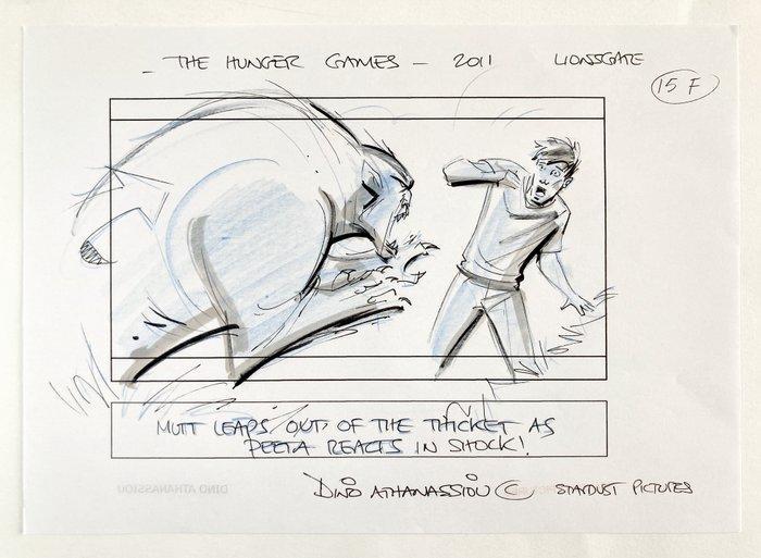 The Hunger Games : Original Storyboard Art Signed by Dino, Verzamelen, Film en Tv