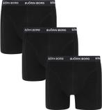 Bjorn Borg Cotton Stretch Boxers 3Pack Zwart maat L Heren, Kleding | Heren, Ondergoed, Verzenden, Zwart, Bjorn Borg, Boxer
