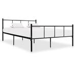 vidaXL Bedframe metaal zwart 140x200 cm, Huis en Inrichting, Verzenden, Nieuw