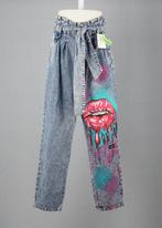 Upcycled High Waist Lips Jeans by MARRART, Kleding | Heren, Spijkerbroeken en Jeans, Ophalen of Verzenden, Nieuw