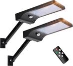 Solar straatverlichting - Straatlamp - LED - 2 stuks - Zwart, Verzenden, Nieuw