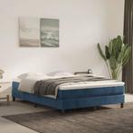 vidaXL Pocketveringmatras 140x190x20 cm fluweel donkerblauw, Huis en Inrichting, Slaapkamer | Matrassen en Bedbodems, Verzenden