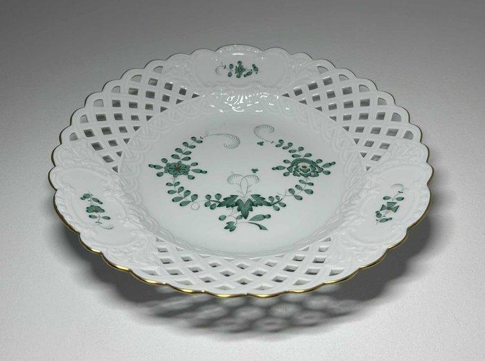 Meissen - Plat de service - Green Indian - Porcelaine - Vert, Antiek en Kunst, Antiek | Glaswerk en Kristal