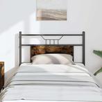 vidaXL Hoofdbord 80 cm bewerkt hout en staal gerookt, Huis en Inrichting, Slaapkamer | Bedden, Verzenden, Nieuw