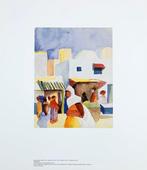 August Macke - Markt in Tunis I - Artprint - 50 x 44 cm - ©, Antiek en Kunst
