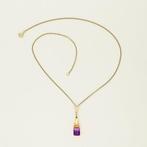 Collier - 14 carats Or jaune Améthyste