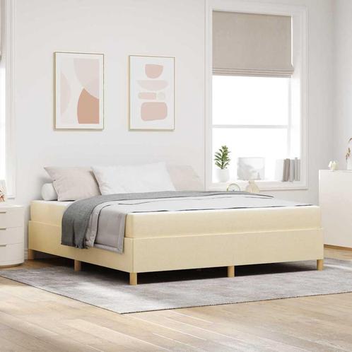 vidaXL Boxspring bed met matras 180 x 200 cm Stof, Huis en Inrichting, Slaapkamer | Bedden, Nieuw, Verzenden