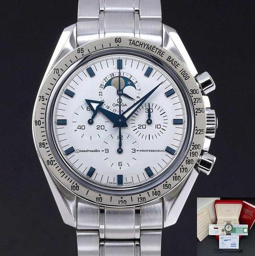 Omega - Speedmaster Professional Moonwatch Moonphase -, Handtassen en Accessoires, Horloges | Heren
