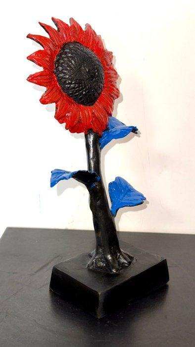 Derme Abdoulaye - Sculpture, Tournesol flamboyant - 27.5 cm, Antiek en Kunst, Curiosa en Brocante