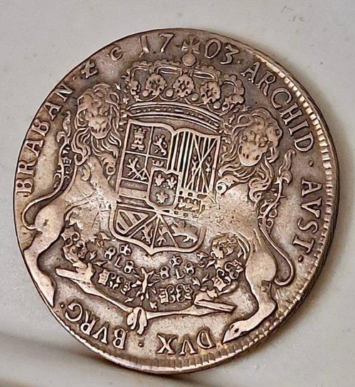 Pays-Bas espagnols. Philippe V. Dukaton 1703 2type Archiduke, Postzegels en Munten, Munten | Nederland
