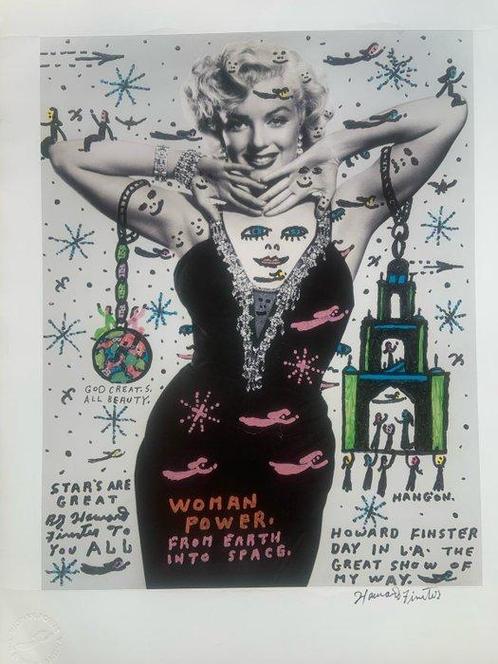 Howard Finster (1916–2001) - Woman Power (Marilyn Monroe), Antiek en Kunst, Antiek | Overige Antiek