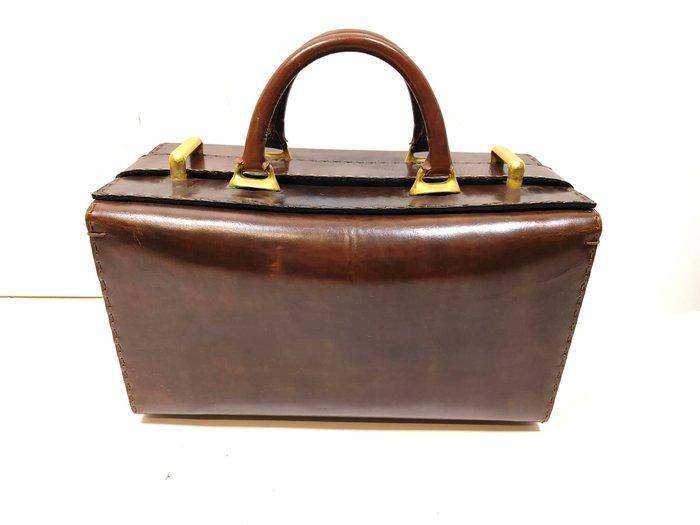 Other brand - Borsa da medico vintage in pelle made in Italy, Antiek en Kunst, Curiosa en Brocante