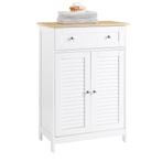 2dekans | SoBuy FRG238-WN Badkamerkast met Lade en Deuren –, Huis en Inrichting, Ophalen of Verzenden, Nieuw