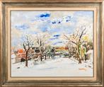Albert Saverys (1886-1964) Sneeuwlandschap olie op doek, Ophalen