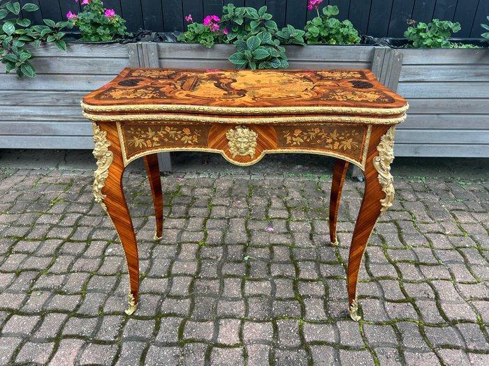 Speeltafel - Brons, Hout, Antiek en Kunst, Antiek | Meubels | Stoelen en Sofa's