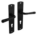 Intersteel deurkruk Helena op schild 230x44mm PC72 zwart, Doe-het-zelf en Bouw, Ophalen of Verzenden, Nieuw