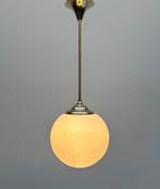 Plafonnier - Opaline - Lustre suspendu en laiton avec une