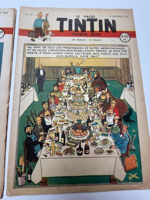 Ensemble de fascicules Journal Tintin de 1947- 2 très rares, Boeken, Stripverhalen