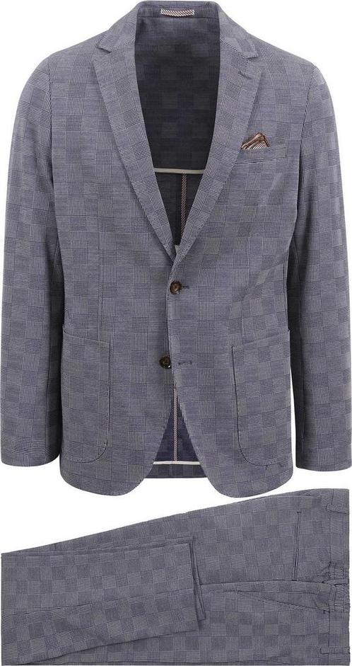 Suitable Kostuum Flex Ruiten Blauw maat Maat 48/50 (M) Heren, Kleding | Heren, Kostuums en vesten, Blauw, Nieuw, Maat 48/50 (M)