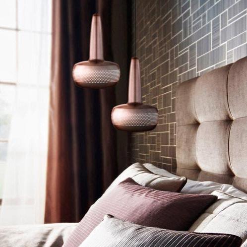 Hanglamp brushed copper | Umage Clava | lampenkap, Huis en Inrichting, Lampen | Lampenkappen, 25 tot 50 cm, Ovaal, Overige kleuren