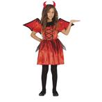 Duivel Halloween Kostuum Meisje Rood, Hobby en Vrije tijd, Nieuw, Verzenden