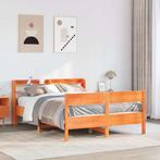 vidaXL Bedframe zonder matras massief grenenhout wasbruin, Verzenden, Nieuw