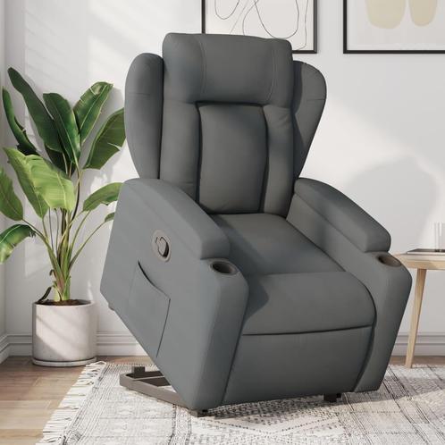 vidaXL Fauteuil inclinable Gris foncÃ© Tissu, Huis en Inrichting, Fauteuils, Verzenden