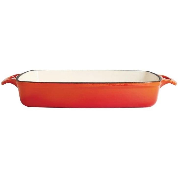 Ovenschaal rechthoekig gietijzer oranje 2,8L |, Zakelijke goederen, Horeca | Keukenapparatuur, Nieuw in verpakking, Verzenden