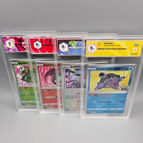 4 Graded card - Complete Set Go Radiant ->, Hobby en Vrije tijd, Verzamelkaartspellen | Pokémon