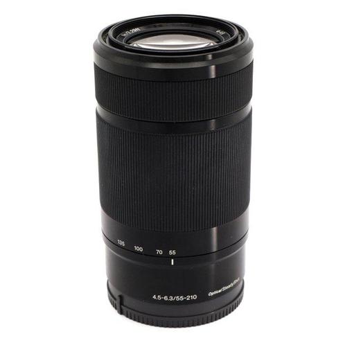 Sony E 55-210mm F/4.5-6.3 OSS zwart met zonnekap en filter, Audio, Tv en Foto, Fotocamera's Digitaal