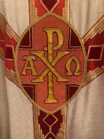 Oude gotische chasuble - Borduurwerk - Orfroi - Gallon moiré, Antiek en Kunst