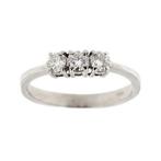 Ring - 18 karaat Witgoud Diamant (Natuurlijk), Nieuw