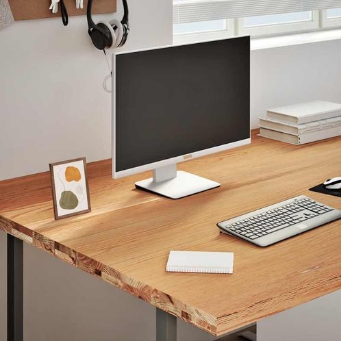 vidaXL Bureaublad rechthoekig 200x120x4cm massief eikenhout, Huis en Inrichting, Bureaus, Nieuw, Verzenden