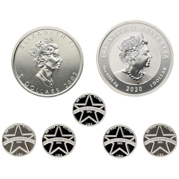 Canada, Australië, Verenigde Staten. 2002/ND - Diverse, Timbres & Monnaies, Monnaies | Europe | Monnaies non-euro