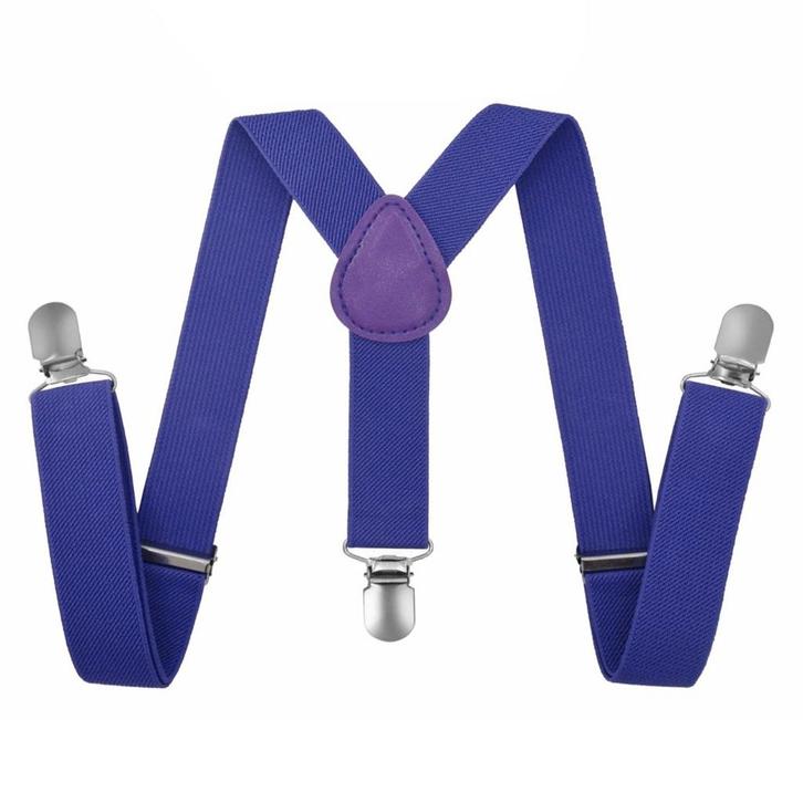 Fako Fashion - Kinder Bretels - Effen - 65cm - Paars, Kinderen en Baby's, Kinderkleding | Overige, Verzenden