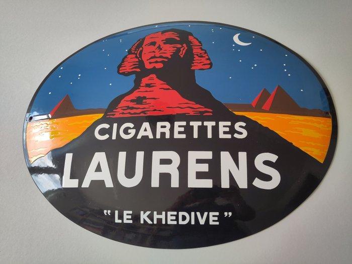 Laurens Cigarettes - Emaille bord - Emaille, Antiek en Kunst, Antiek | Wandborden en Tegels