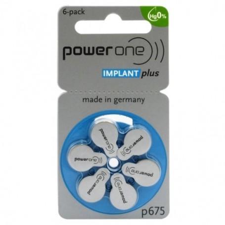 PowerOne 675 IMPLANT Plus Gehoorapparaat batterijen 1x Bl..., Audio, Tv en Foto, Accu's en Batterijen, Nieuw, Verzenden