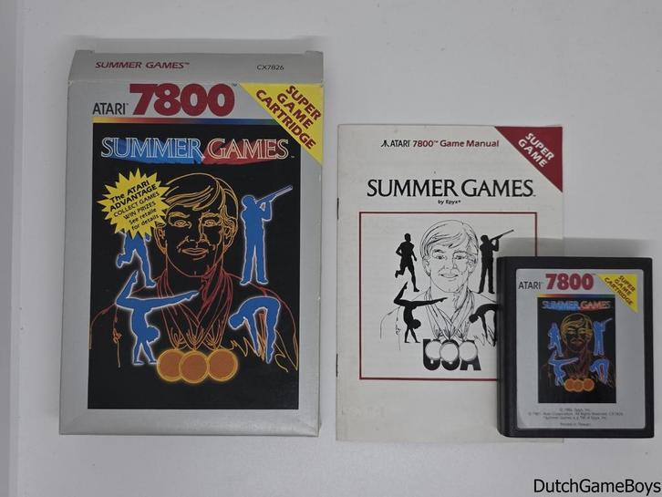 Atari 7800 - Summer Games, Games en Spelcomputers, Spelcomputers | Atari, Gebruikt, Verzenden
