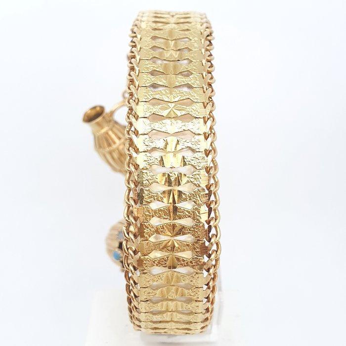 Armband - 18 karaat Geel goud Gemengde edelstenen, Handtassen en Accessoires, Armbanden
