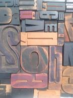 Drukblokken (50) - XL oude typografische letterblokjes -