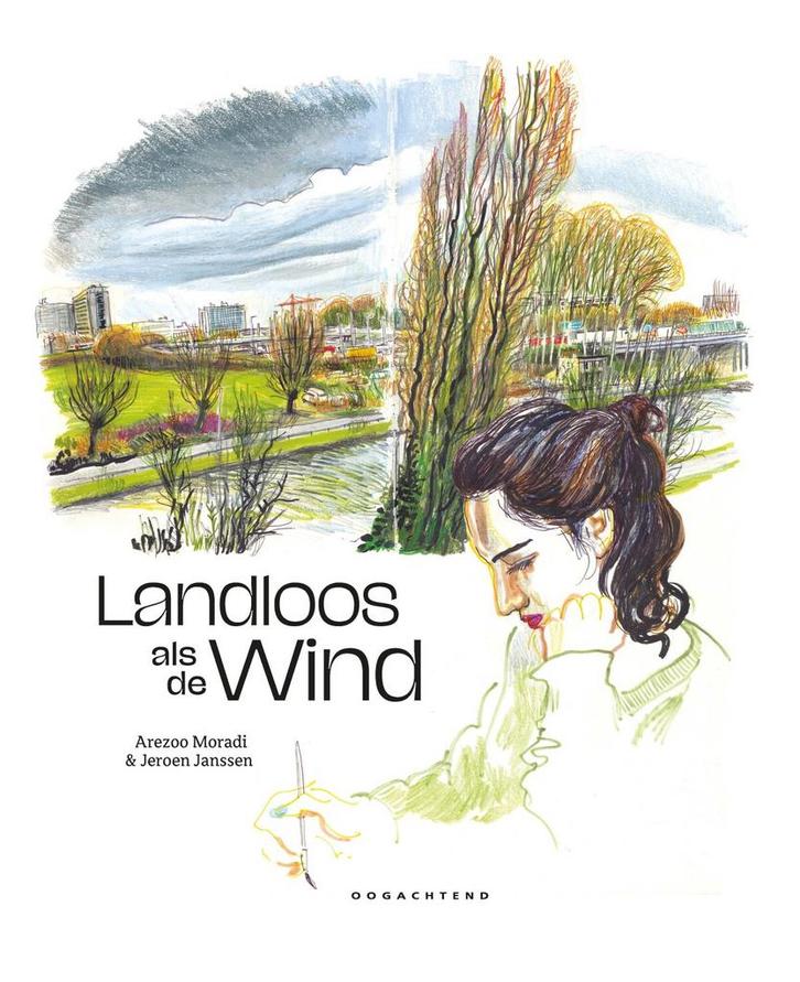 Landloos als de wind 9789492672711 Arezoo Moradi, Boeken, Stripverhalen, Zo goed als nieuw, Verzenden